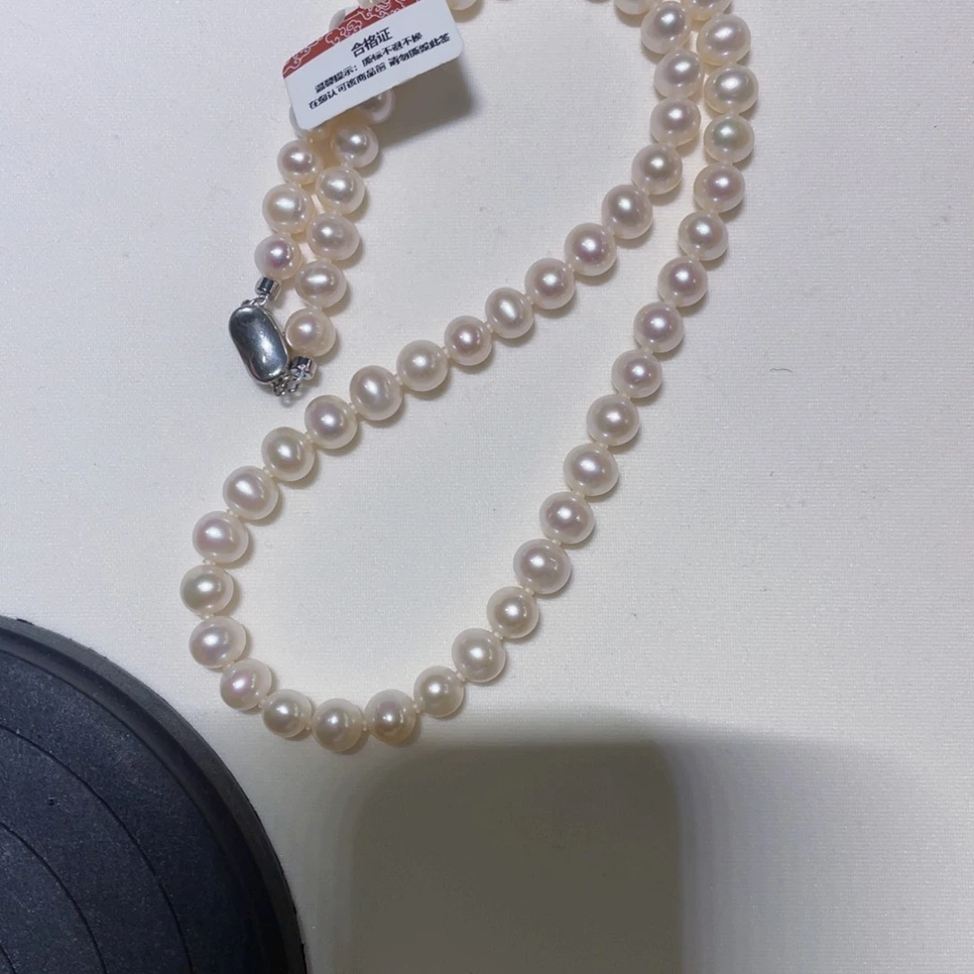 银S925镶嵌淡水珍珠颈饰