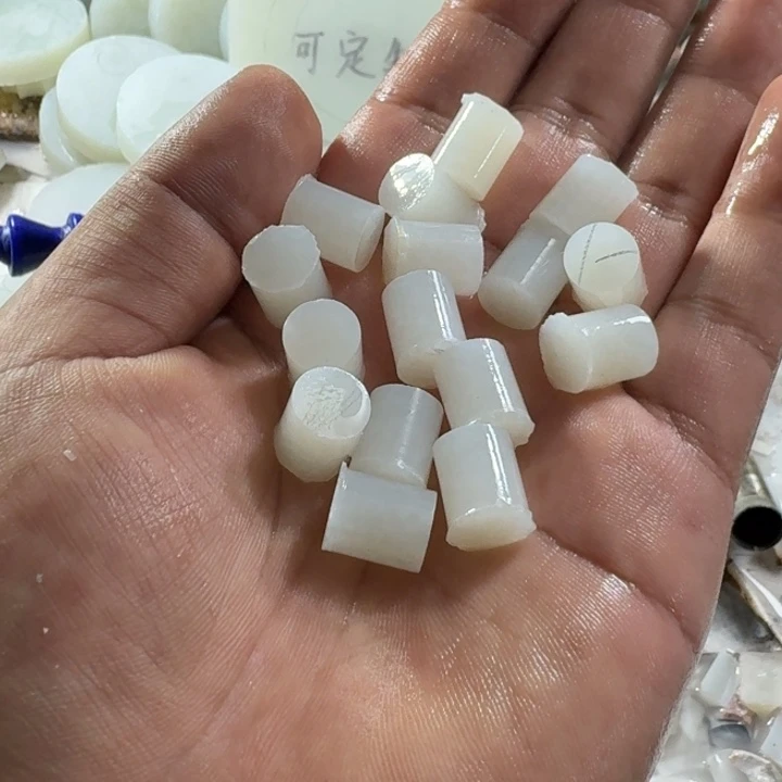 齿***贝和田玉未镶嵌手链9/10珠子