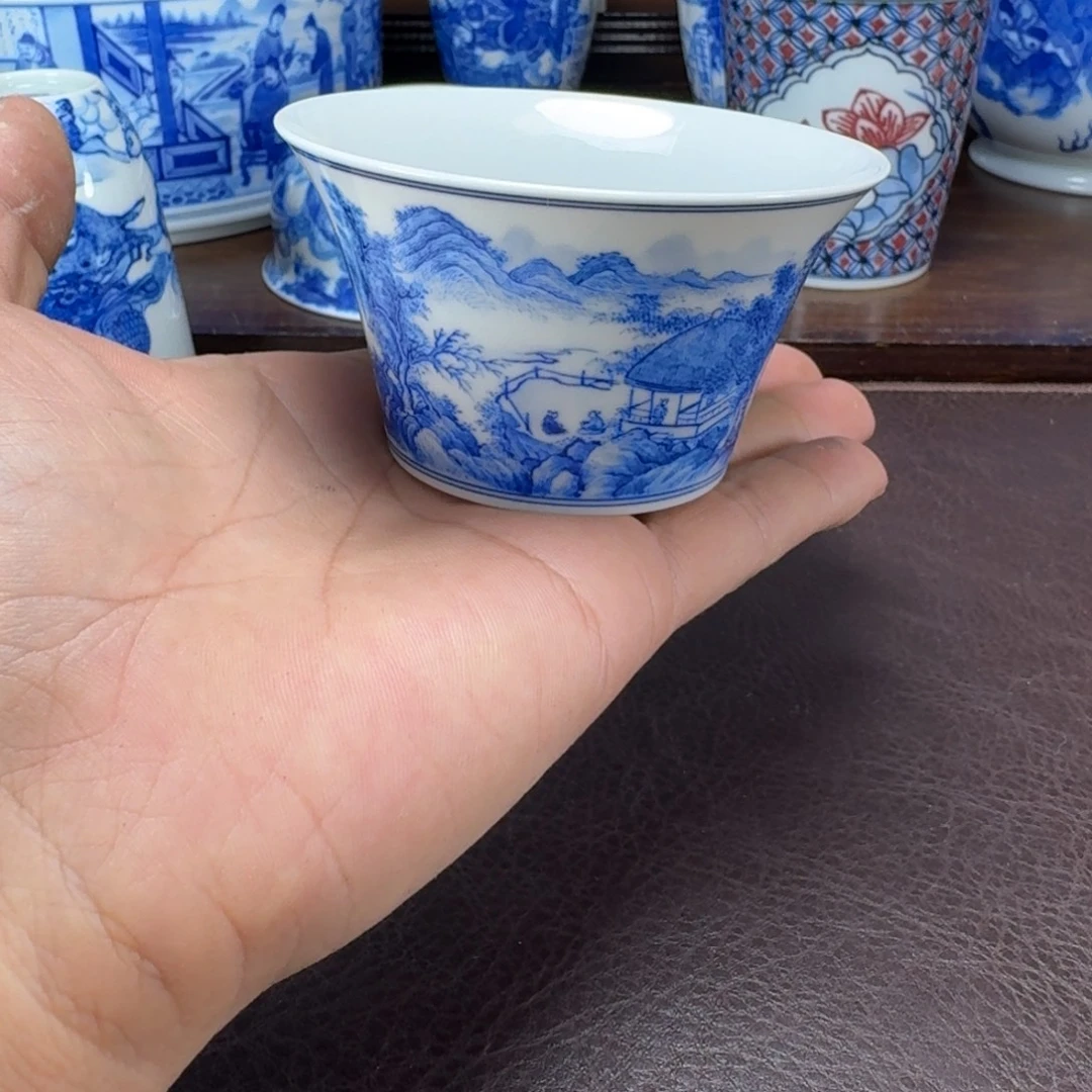 千***然瓷片当代景德镇陶瓷手绘茶具