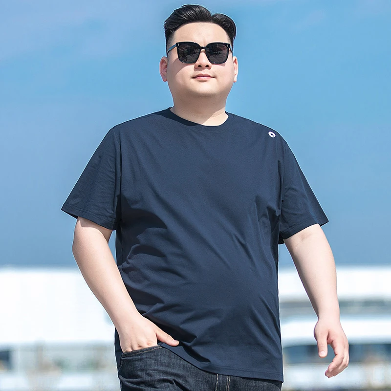 加肥加大码运动t恤男夏季短袖速干上衣胖子大号宽松透气半袖体恤