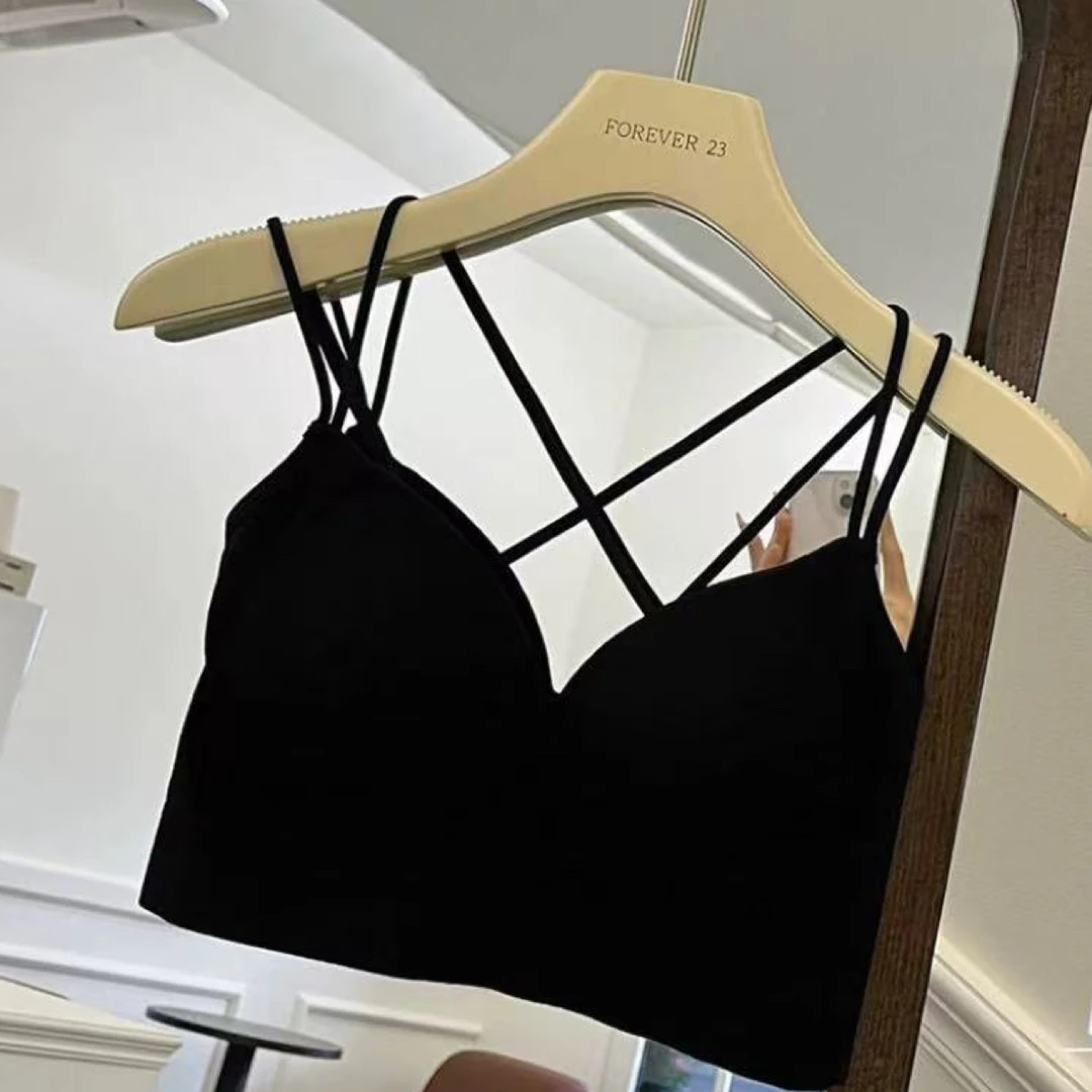 美背内衣无钢圈抹胸吊带背心内搭打底外穿高弹舒适