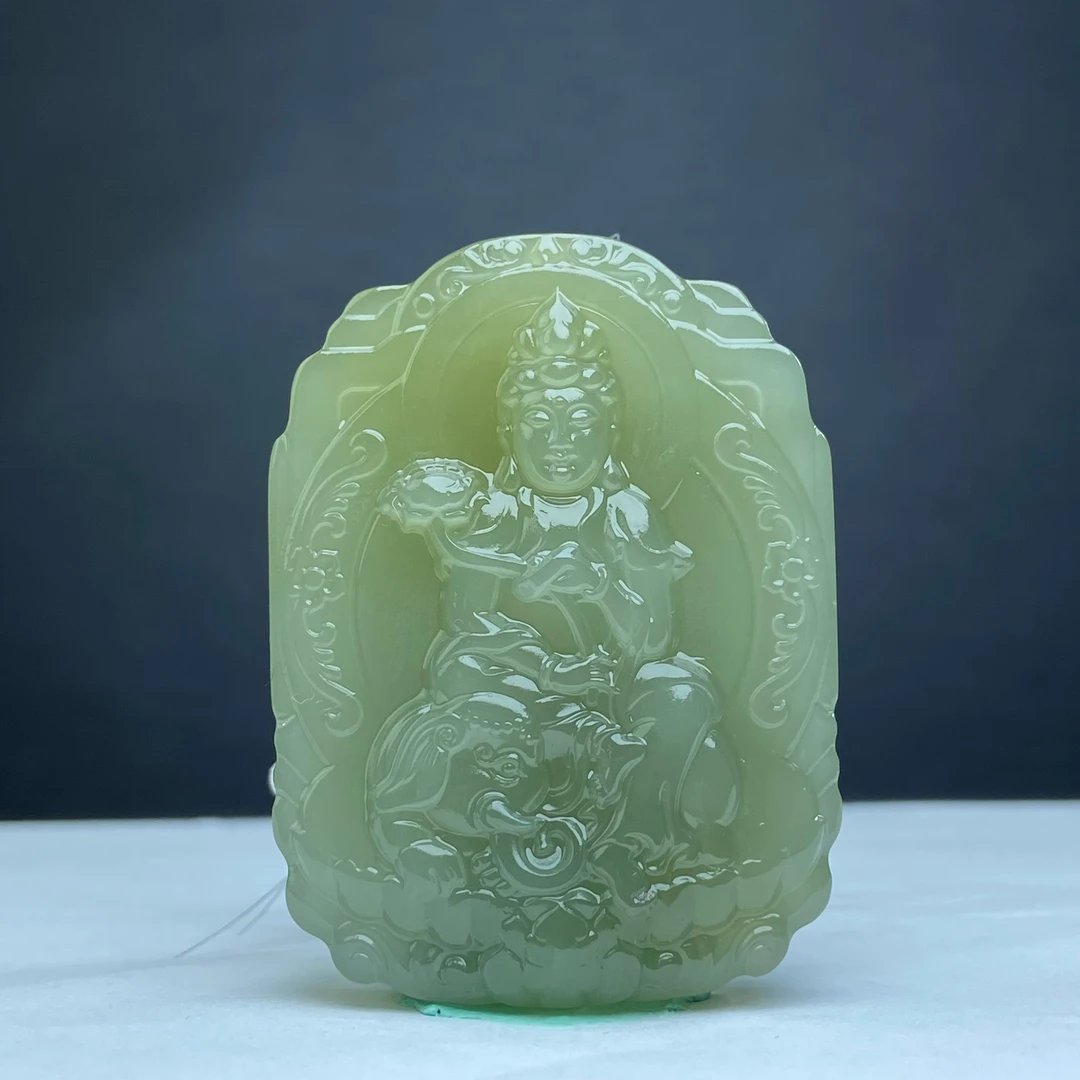 AK5055L 和田玉 普贤菩萨
