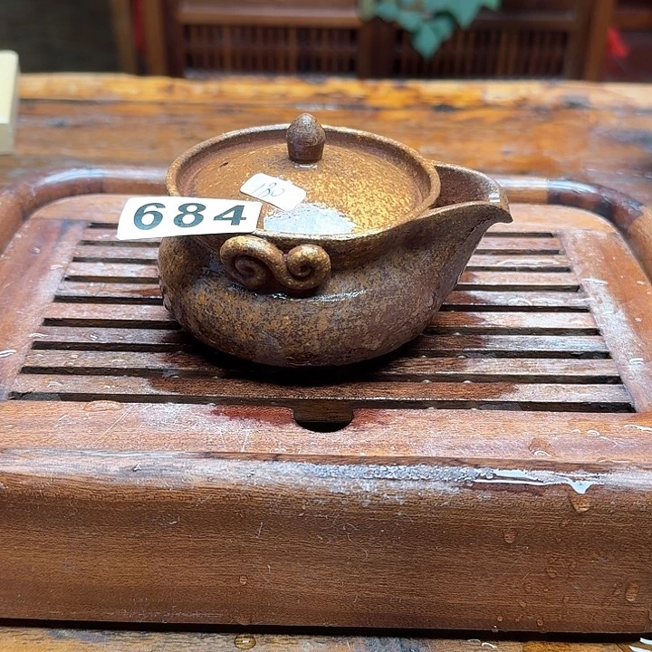 纯手工制作粗陶茶具