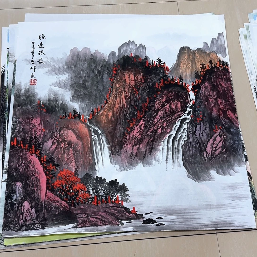 国画国画作品展。国画