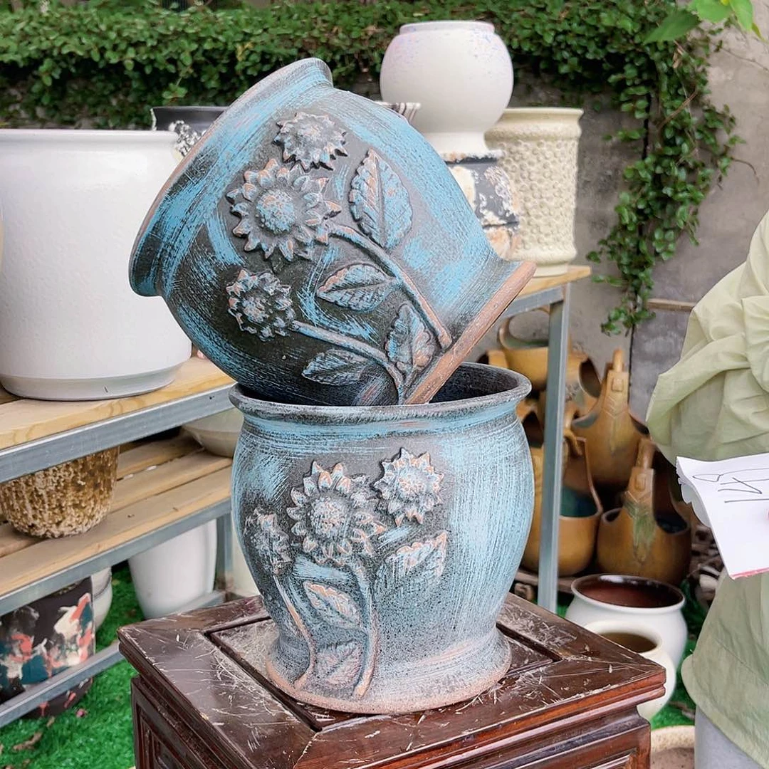 紫砂花盆王嫂花盆直播0524-1440高20口20