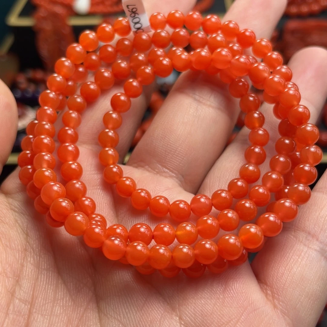 南红玛瑙未镶嵌串5mm