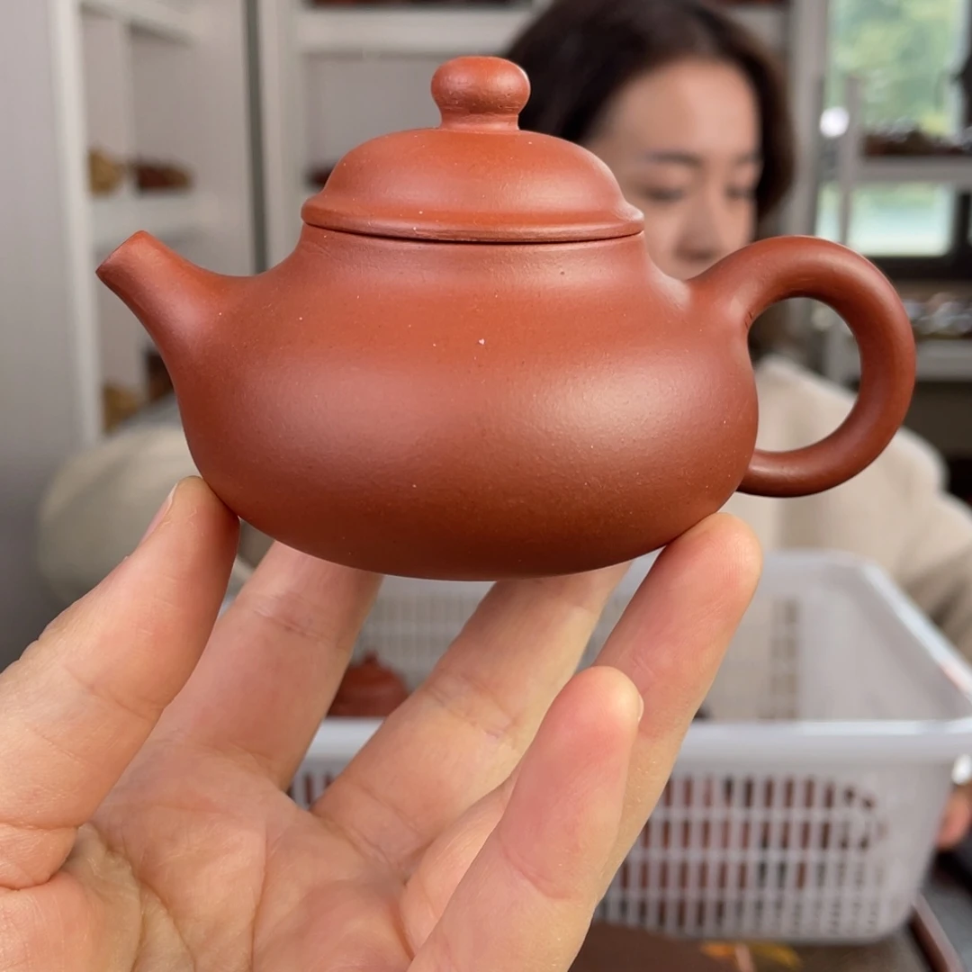紫砂茶壶红清水容天100cc