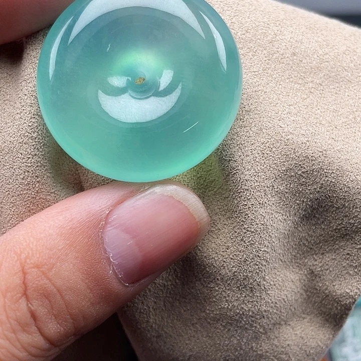 大***～平安扣，晴紫色，微绵，缅优