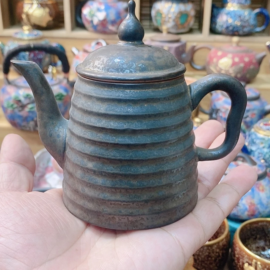 粗陶志野柴烧茶器