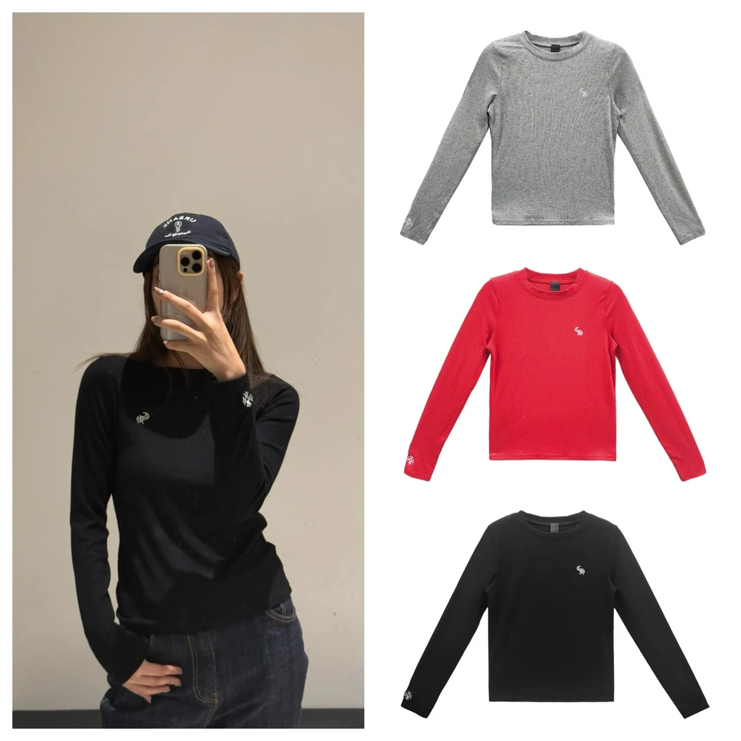 Chrome Hearts/克罗心 CH刺绣弹力针织长袖