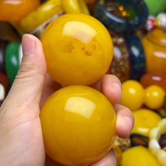 未镶嵌琥珀手链蜜蜡
