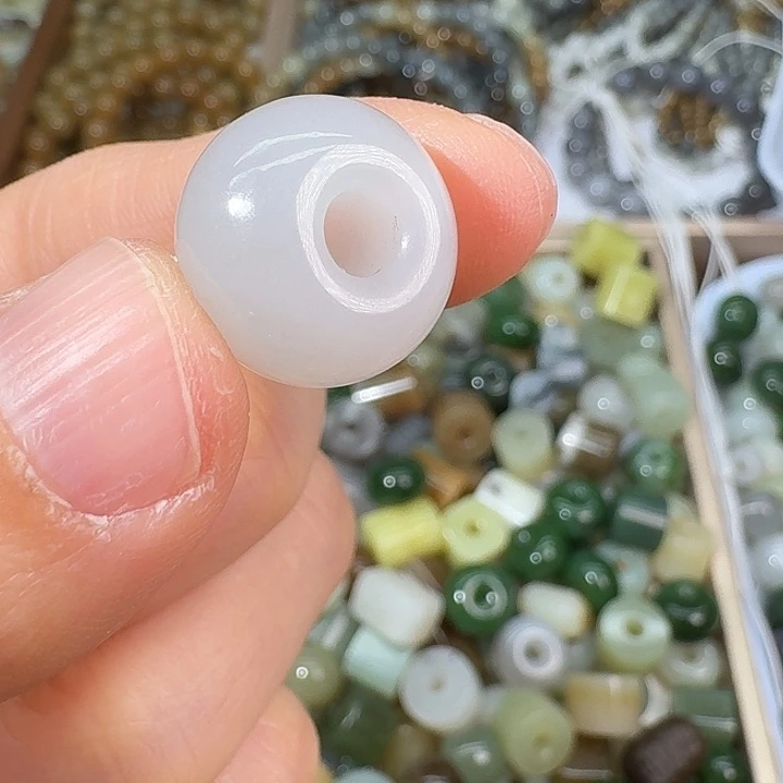 和田玉未镶嵌颈饰1511冰白