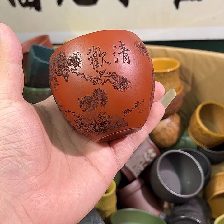 茶杯紫砂全手工紫砂主人杯