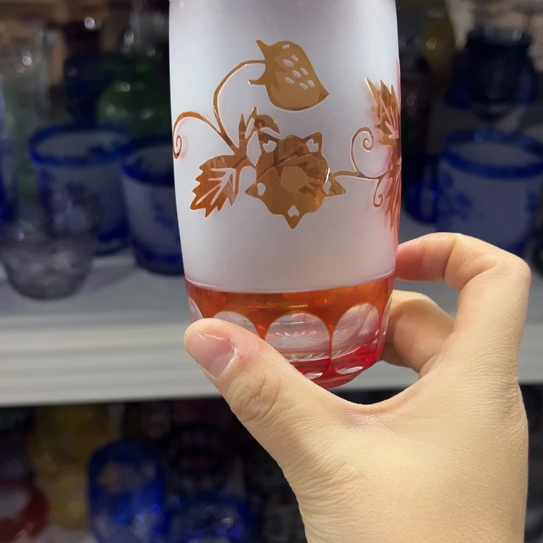 平底款水晶玻璃微瑕一个