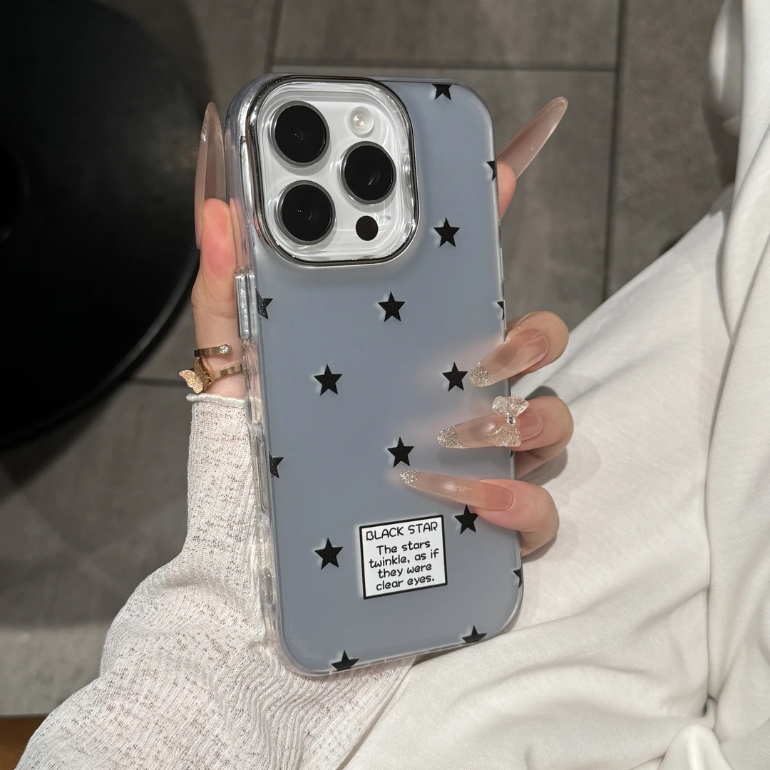 ins网红高颜值韩系星星适用苹果16/17promax手机壳iPhone15/14/13