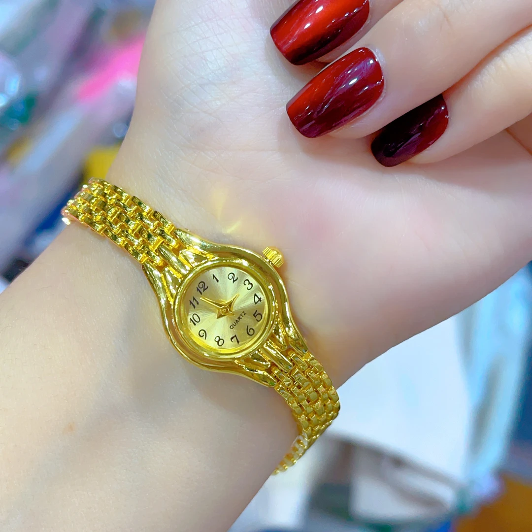 1381新款手表爆款白搭时尚金色铜合金白搭时尚