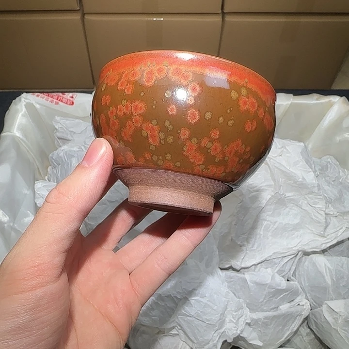 茶盏微瑕建盏，介意勿拍