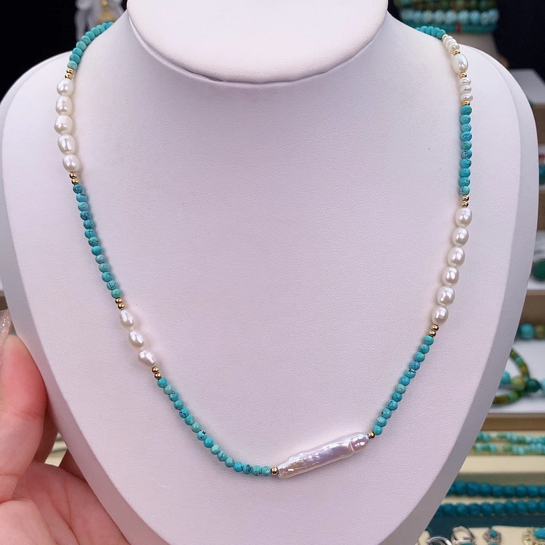 绿松石未镶嵌颈饰