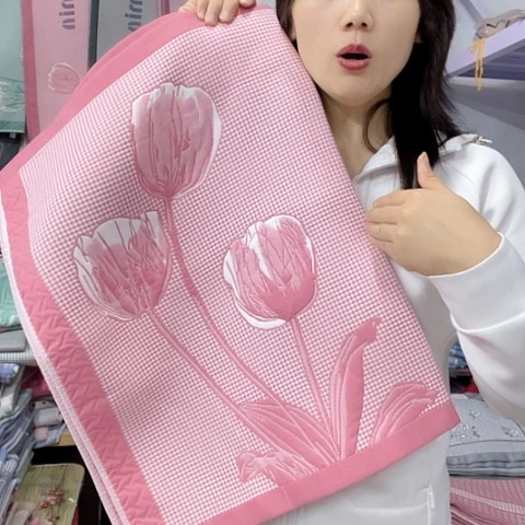 棉特价粉色郁金香