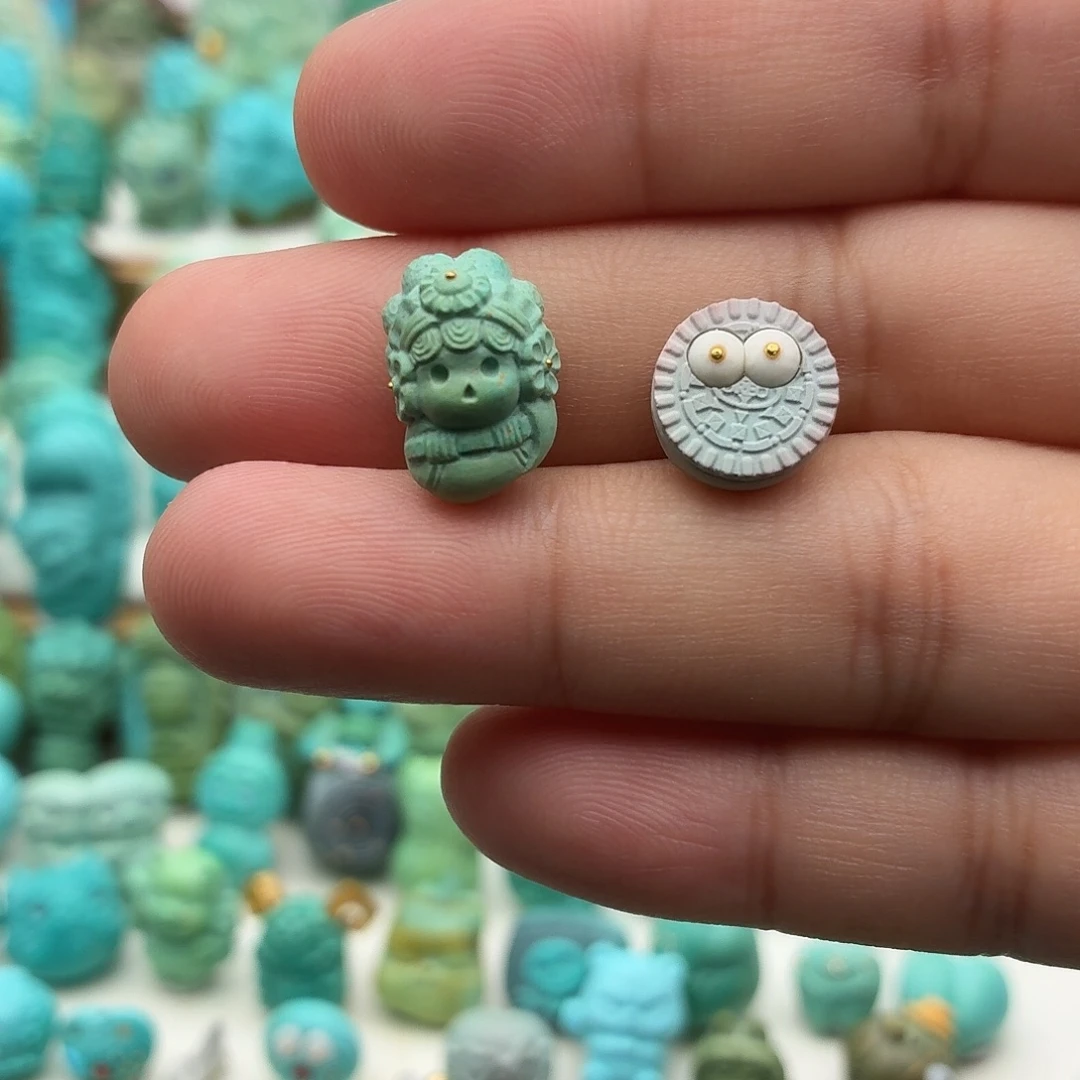 揽***月未镶嵌绿松石配饰