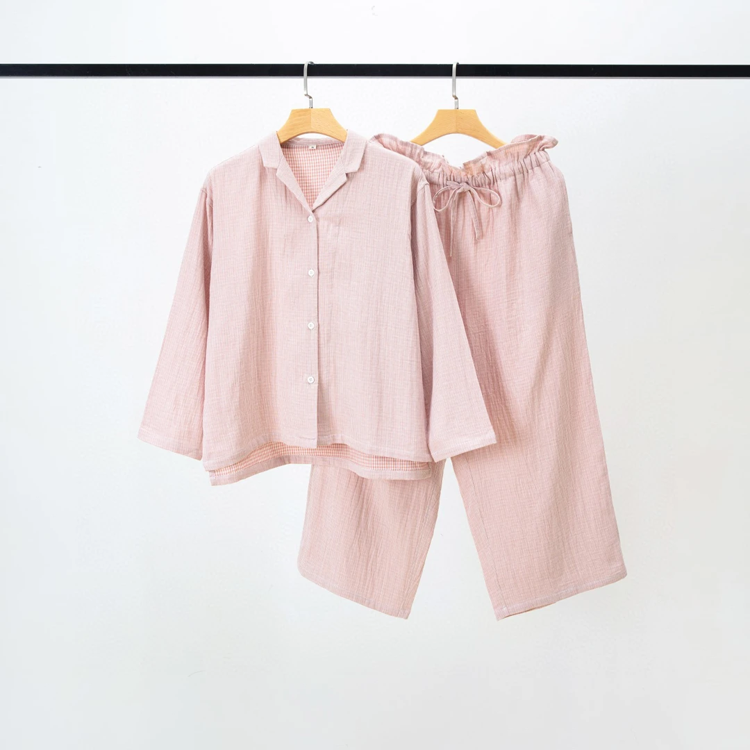 【法布丽娜】2025年上新【沐纱】女士双层纱家居服舒适柔软亲肤透气