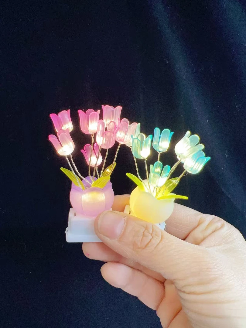 【618大促】拇指花(郁金香瓣+灯串)  手工DIY 材料