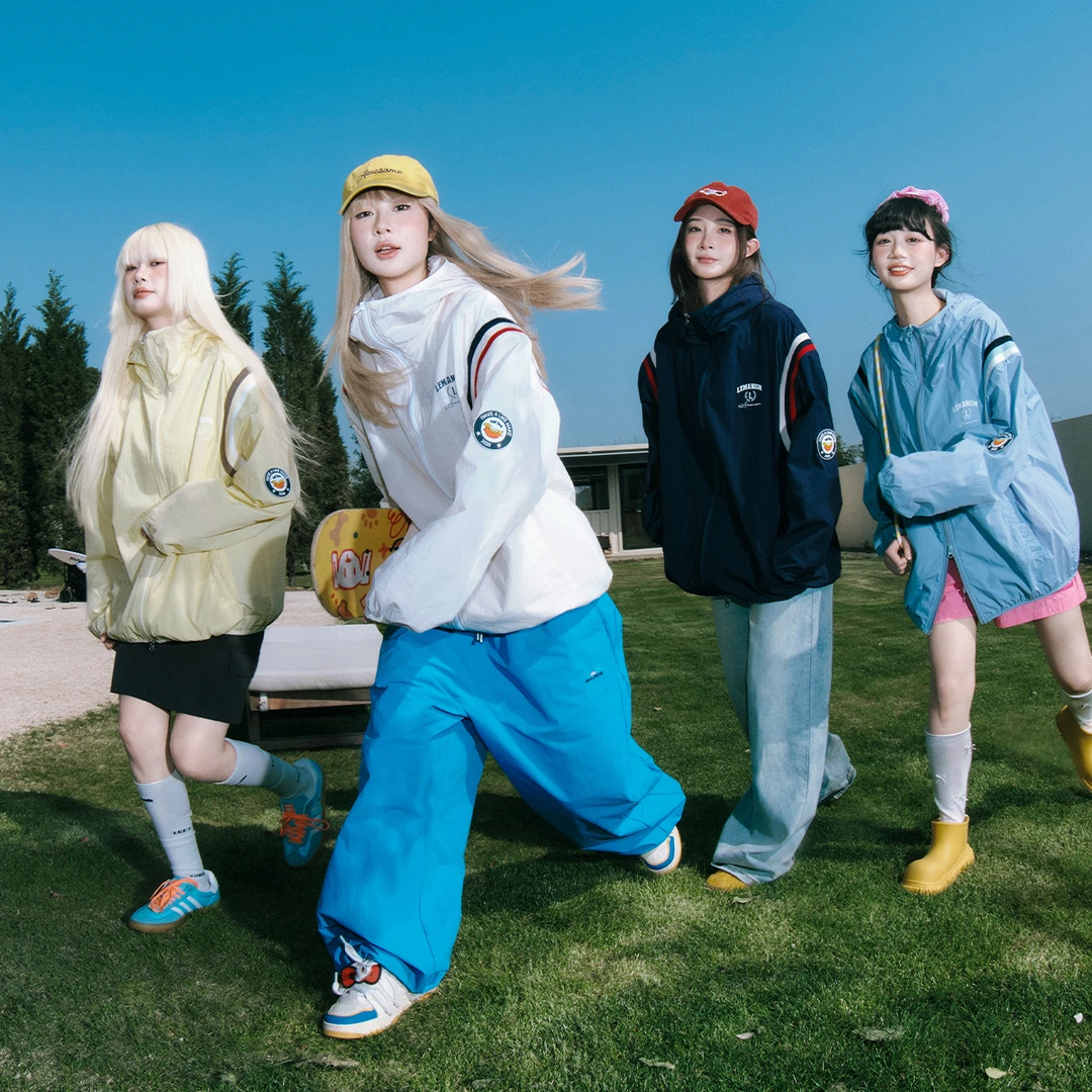 lemanism潮牌美式条纹撞色连帽防晒衣男2025夏季情侣款防晒服外套