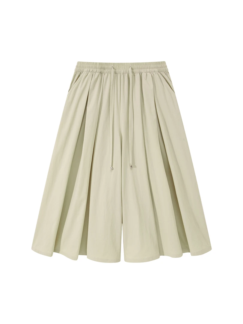 夏季女款性价比实用版8分裙裤宽松轻薄软速干裙裤