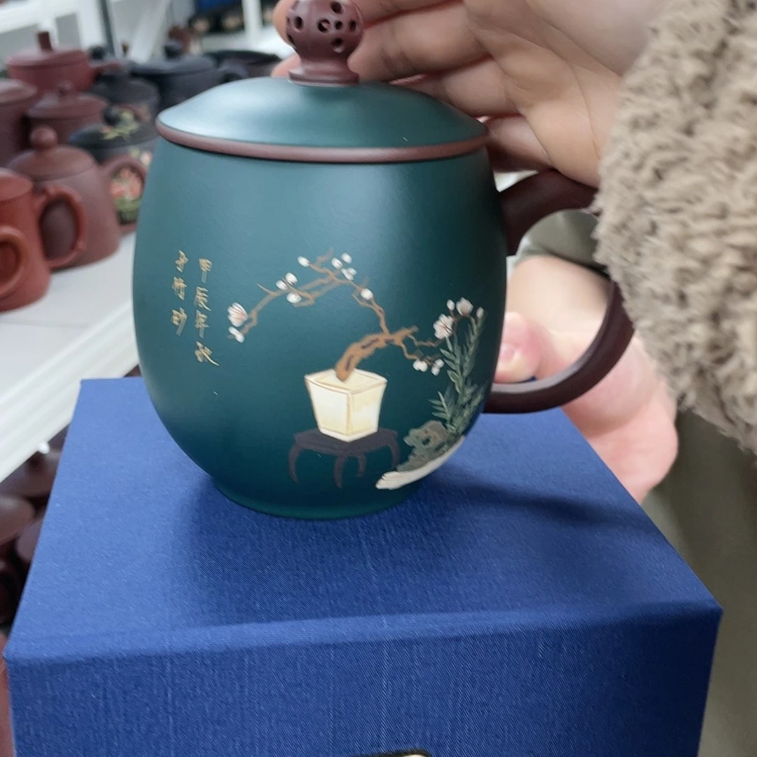 紫砂茶杯原矿紫砂