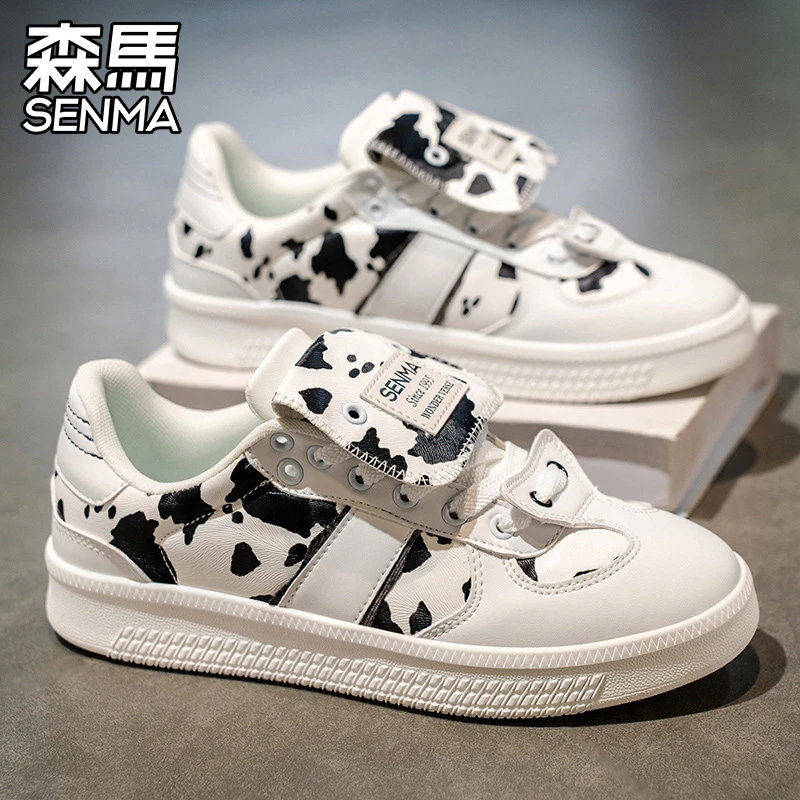 SENMA/森马男鞋2025新款秋季软底防滑韩版拼色百搭休闲运动板鞋男