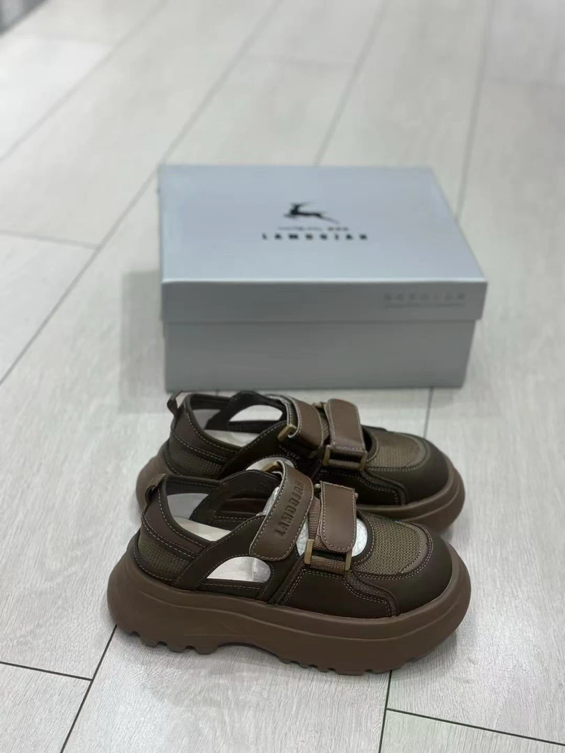 魔术贴青春潮流时尚休闲沙滩鞋皮鞋沙滩鞋欧若新中式