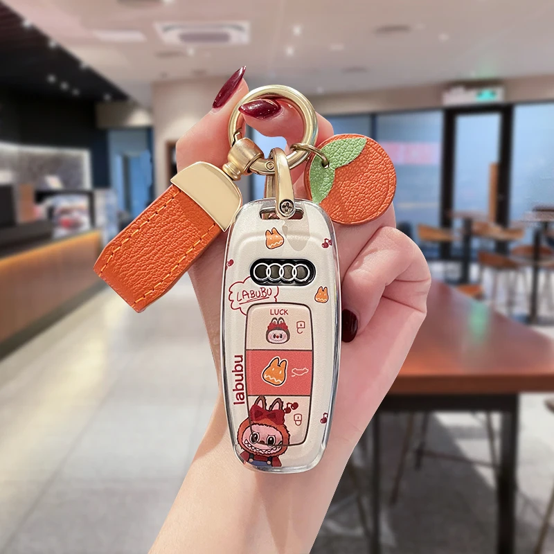 奥迪a6l钥匙套2025款a3l新a4l女q5l可爱q4etron壳q7 a8l扣q3 q2l
