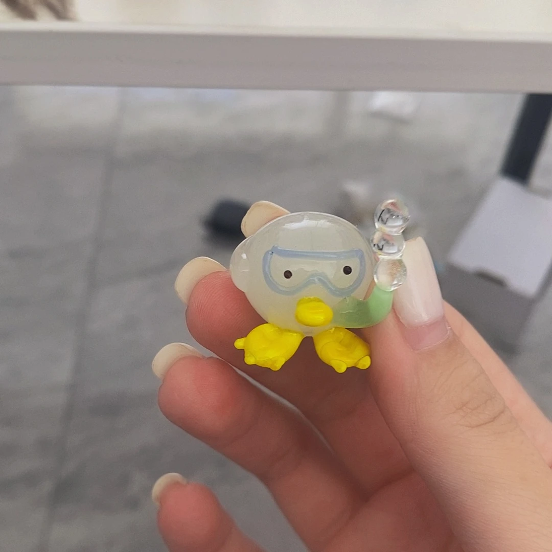 琉璃手工艺品潜水鸭