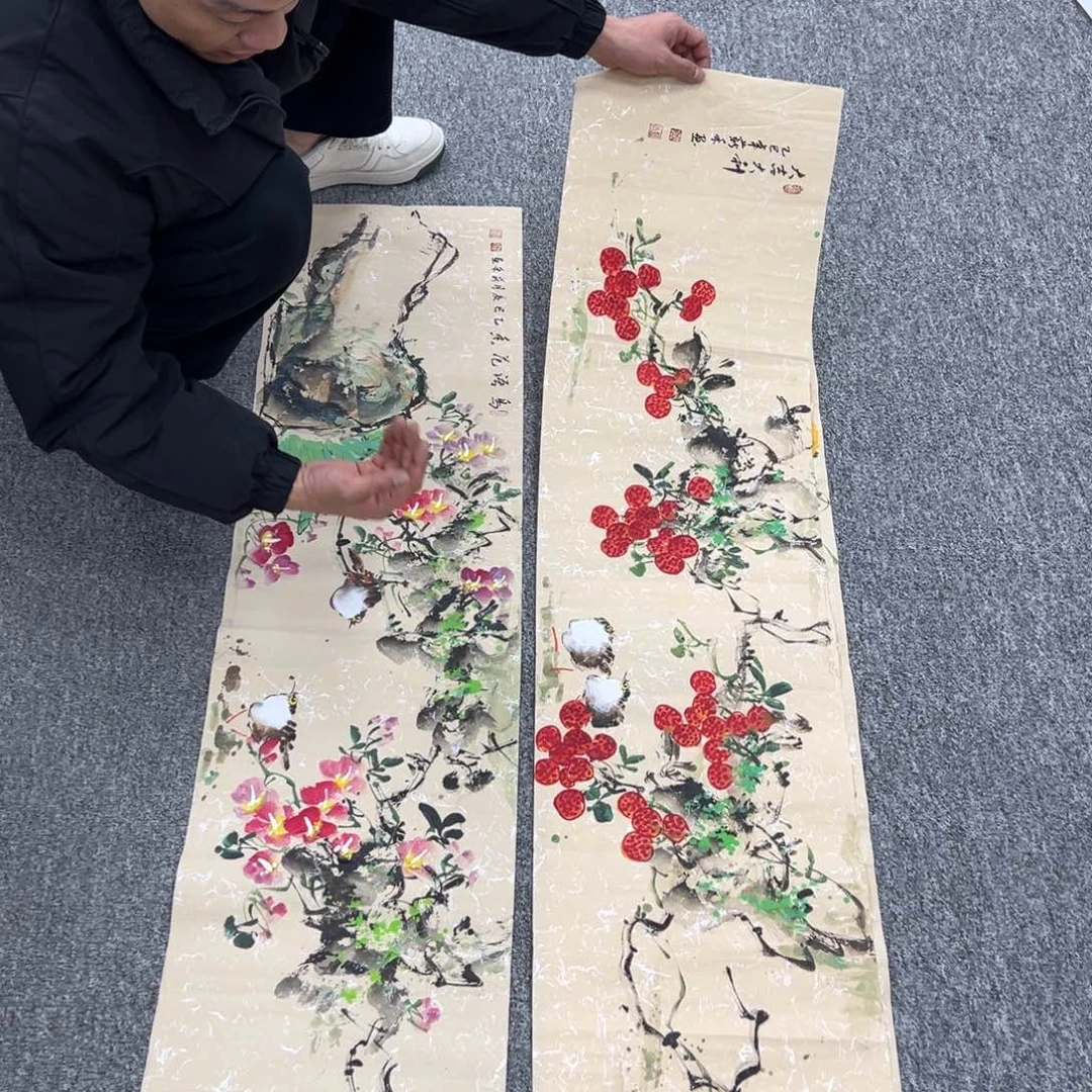 国画纯手绘字画宣纸