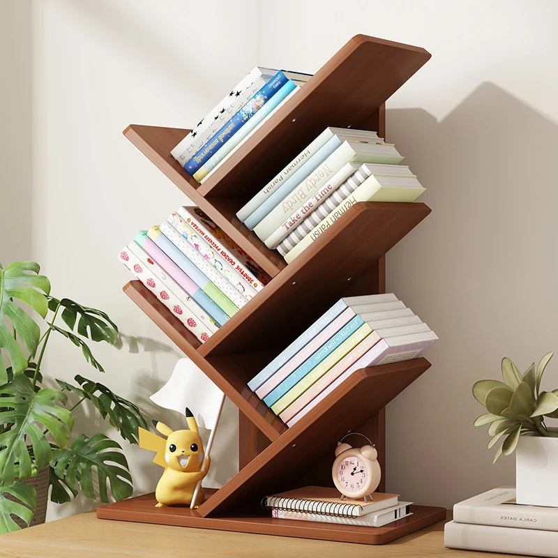 书架落地置物架桌上儿童绘本架不占空间办公室桌面书本小收纳层架