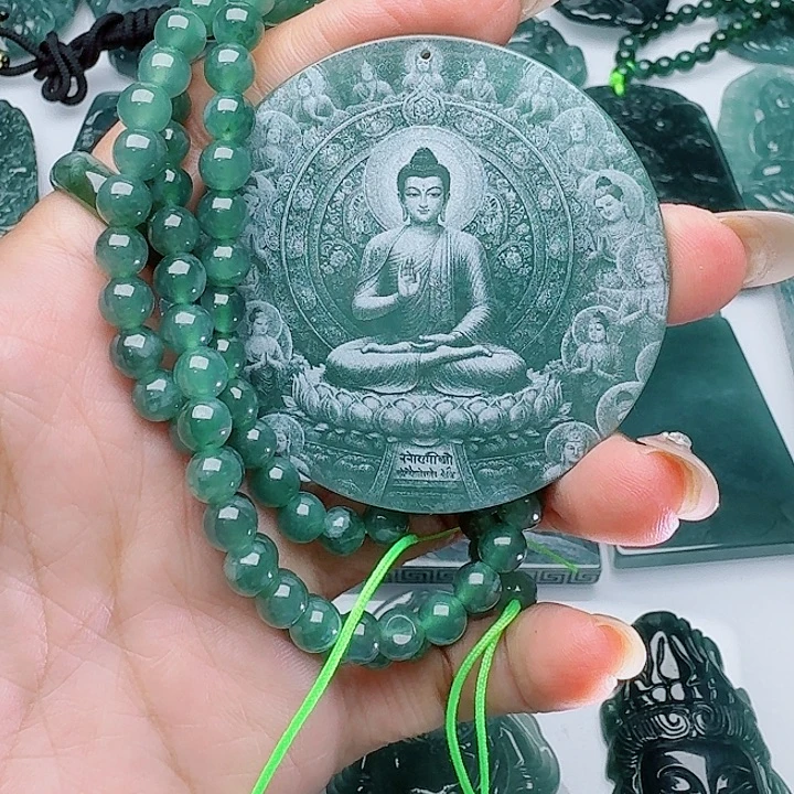 颈饰未镶嵌翡翠多样性发其一
