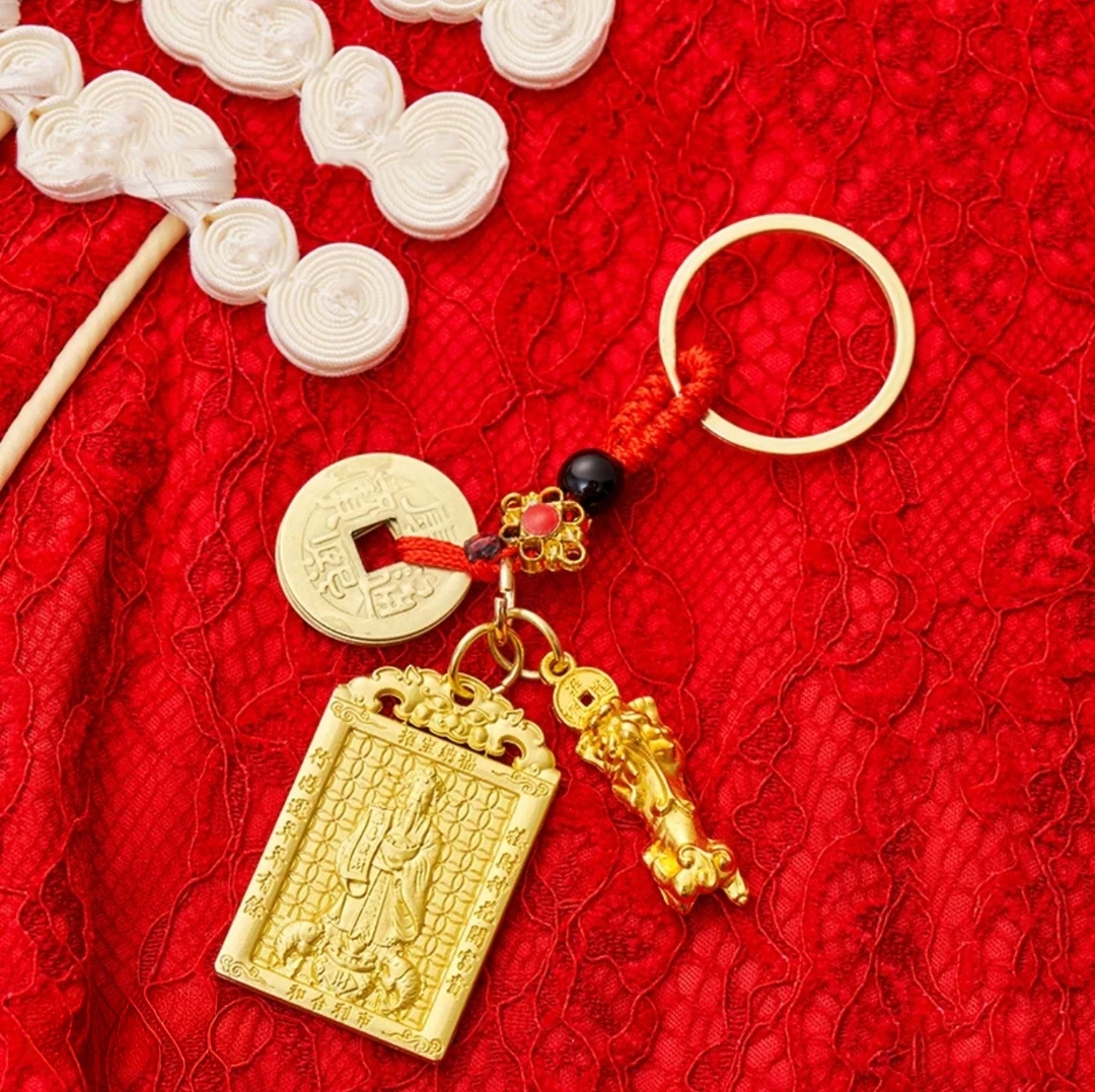 【先生推荐】乙巳蛇年新款貔貅戏財神三合生肖挂件驾车用品