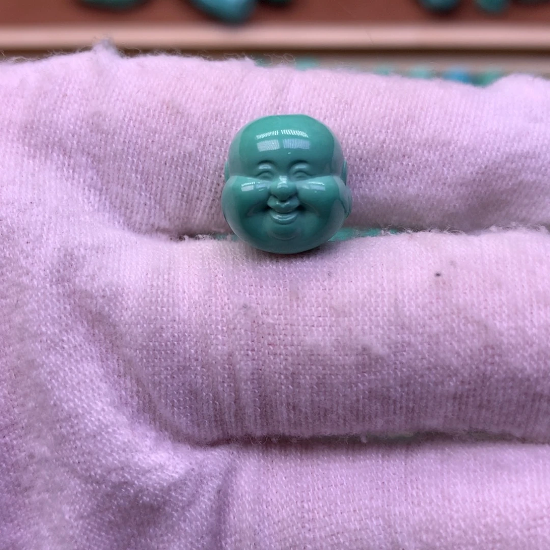 原生态散珠配珠弥勒佛头卡12.3