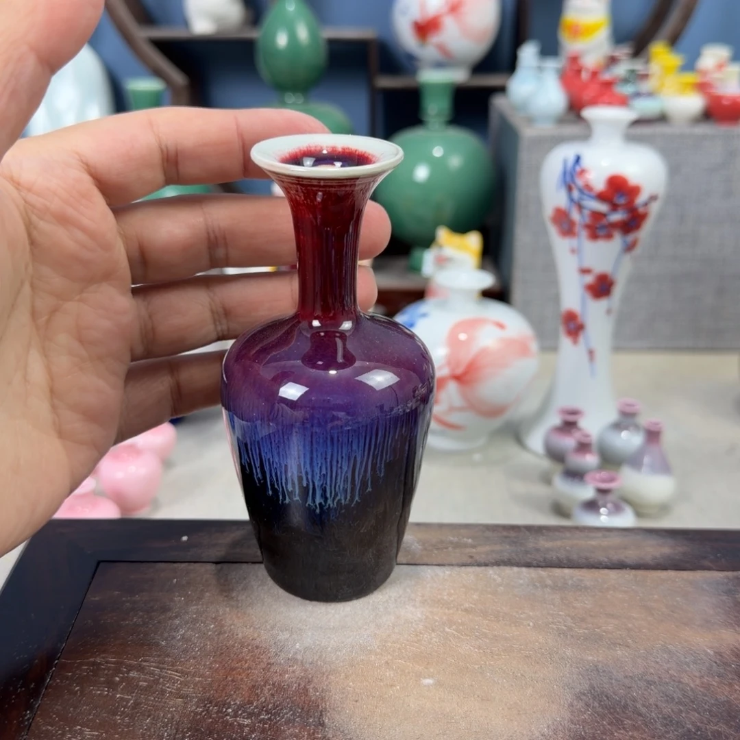 陶瓷手工小花器摆件