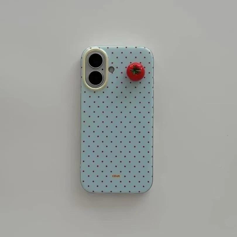 简约波点适用苹果16/15手机壳iphone13pro12女14小米oppo华为vivo