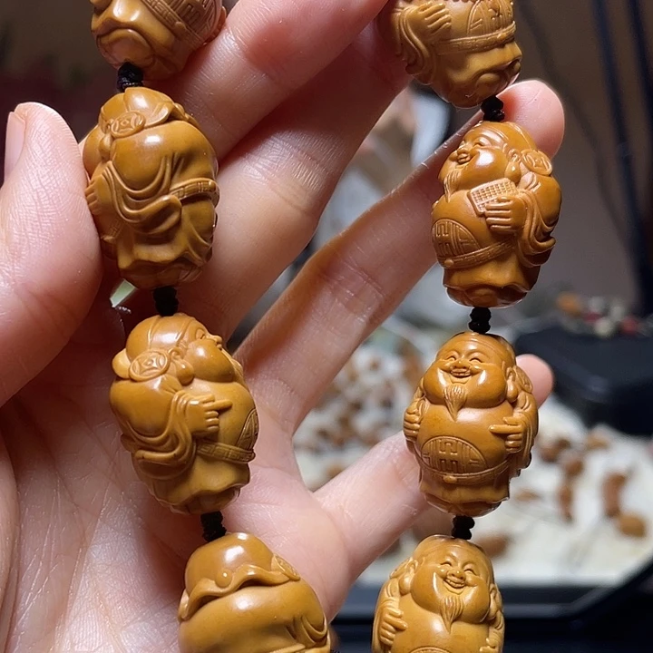 橄榄核手串/手链黄胖财神