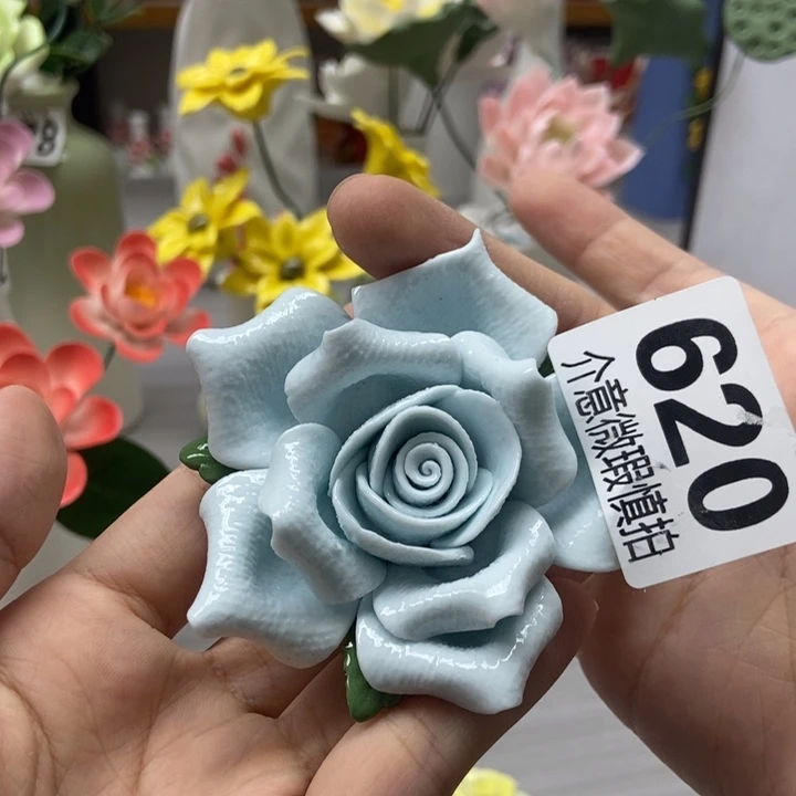 陶瓷手工制作陶瓷花