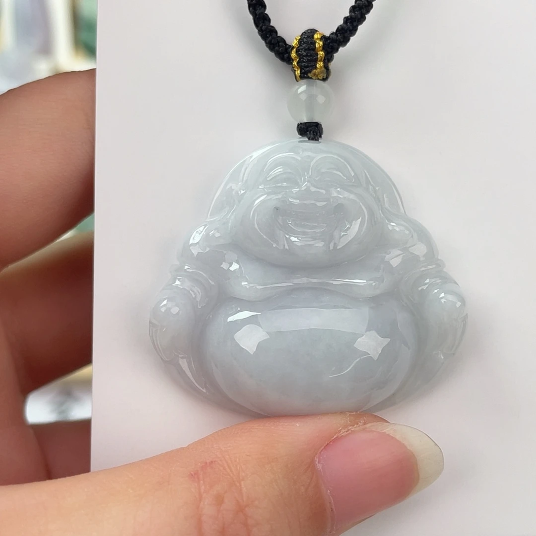 翡翠未镶嵌颈饰佛公