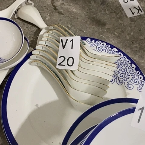 瓷小*渣十个珐琅彩勺子小v120