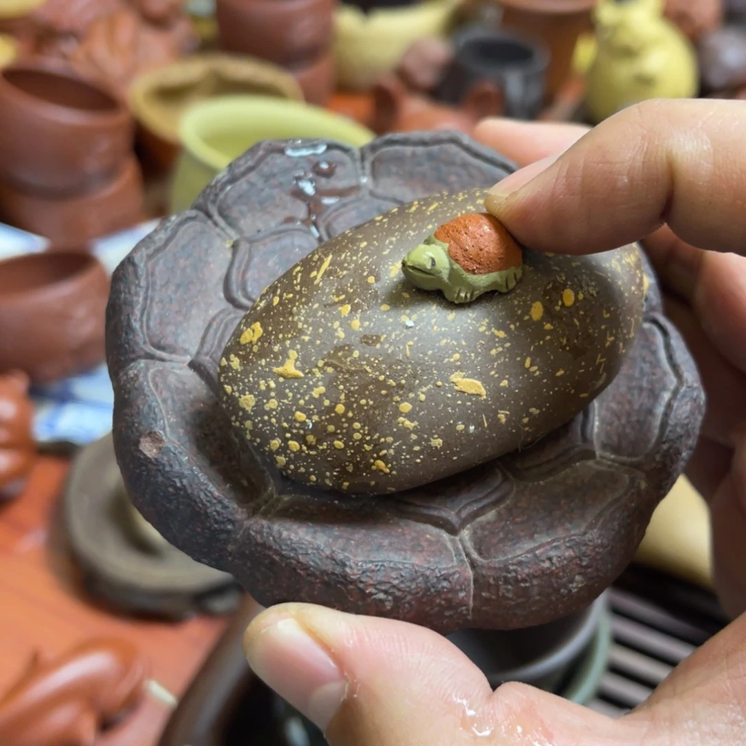 紫砂茶宠紫砂瑕疵