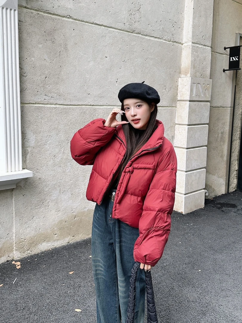 【571】断色清仓 短款韩版百搭休闲百搭纯色外套加厚 衣长58