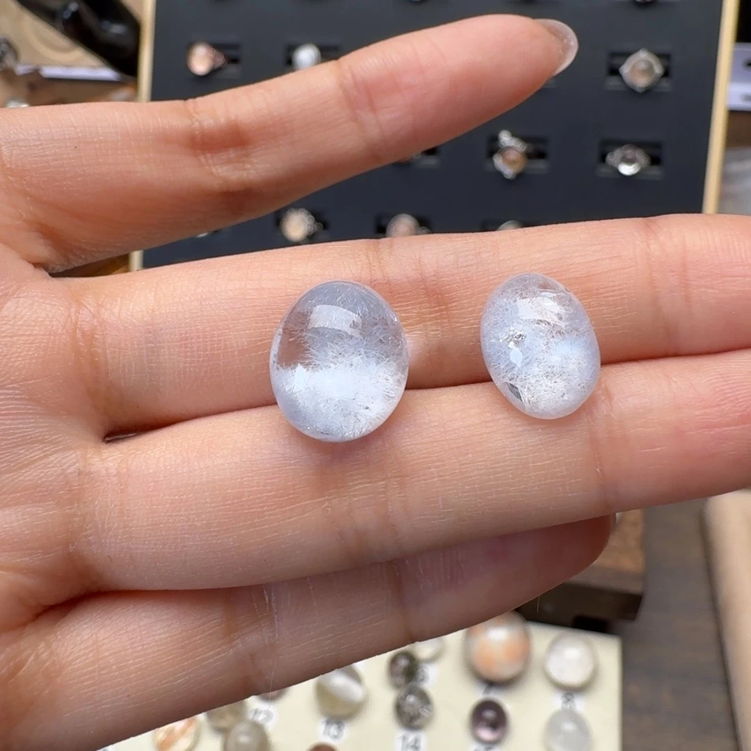 水晶珠宝半成品银S925镶嵌