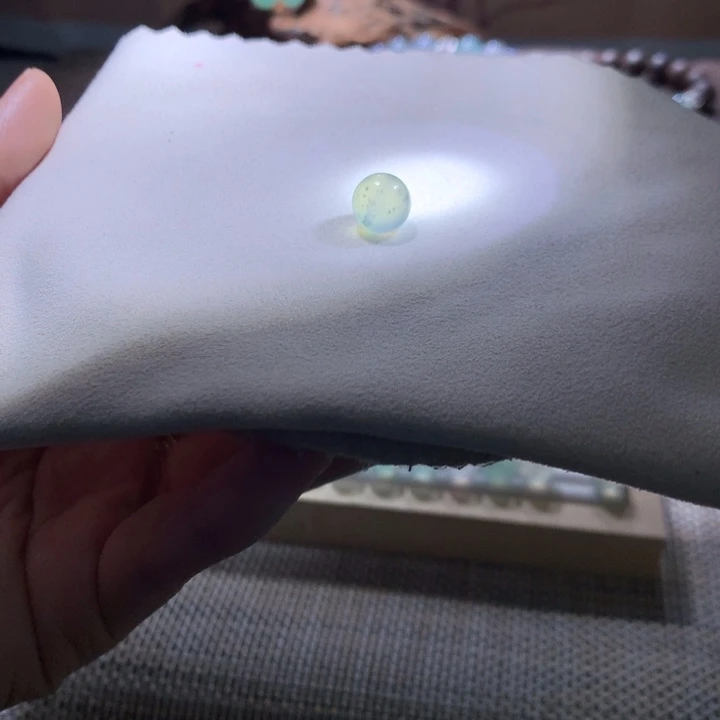 翡翠散珠晴蓝雪花棉