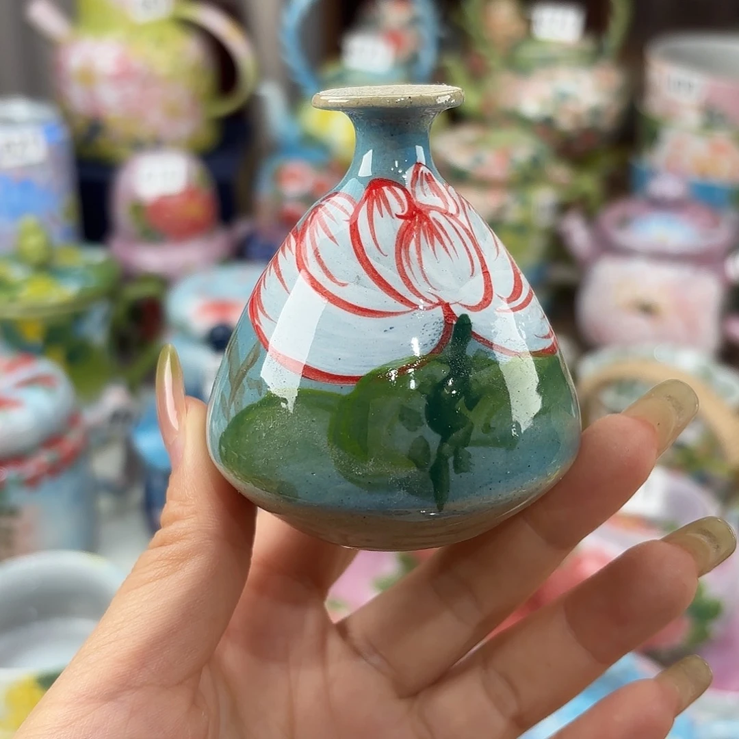 景德镇手绘高温釉下彩陶瓷茶具