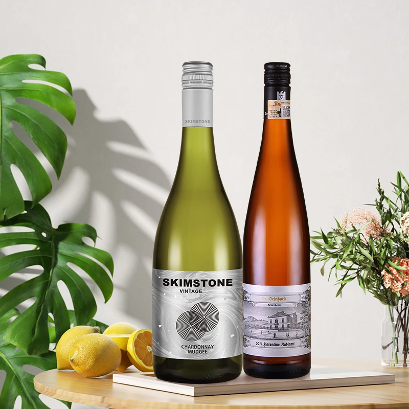清爽双白组合 琻石园霞多丽白+邓肯博士雷司令白葡萄酒 750ml